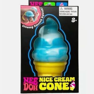 Needoh Nice Cream Cone Ice Cream Swirl Squishy Toy Nee Doh Stress Ball